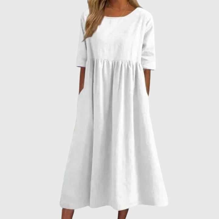 Bernadette | Elegantes Kleid mit kurzen Ärmeln