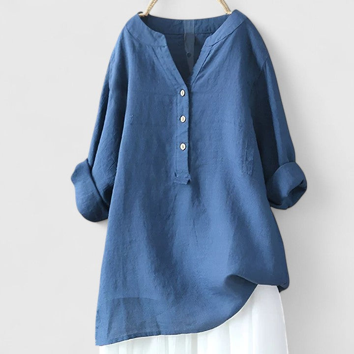 Isabelle | Elegante Bluse mit Knopfleiste