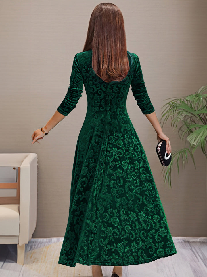 Cécile | Elegantes Samtkleid für die Feiertage