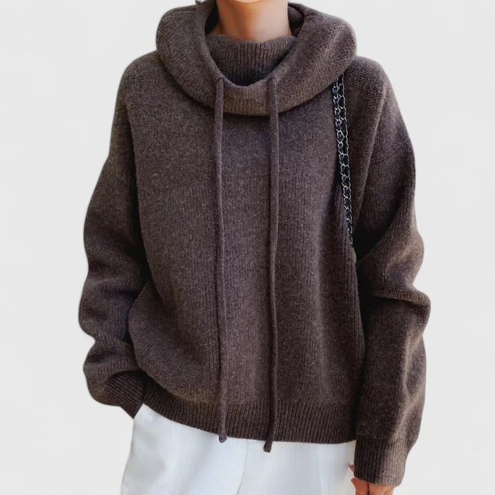 Jeanette | Bequemer Strick-Hoodie