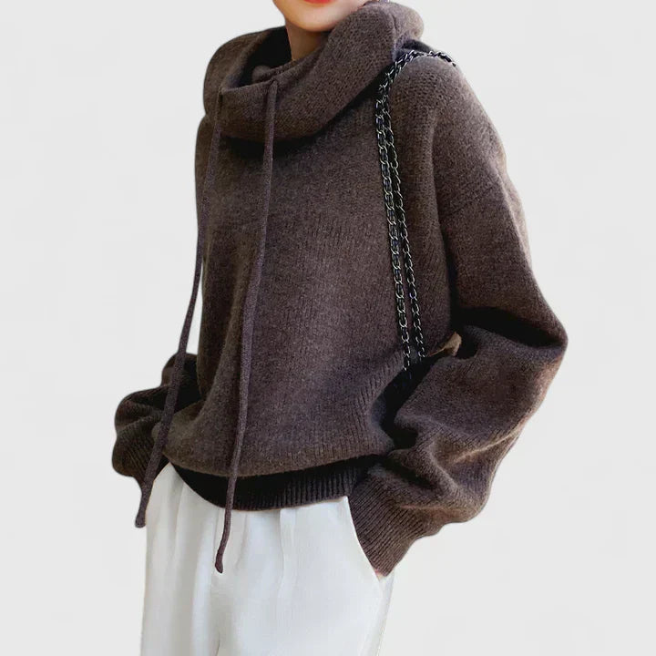 Jeanette | Bequemer Strick-Hoodie