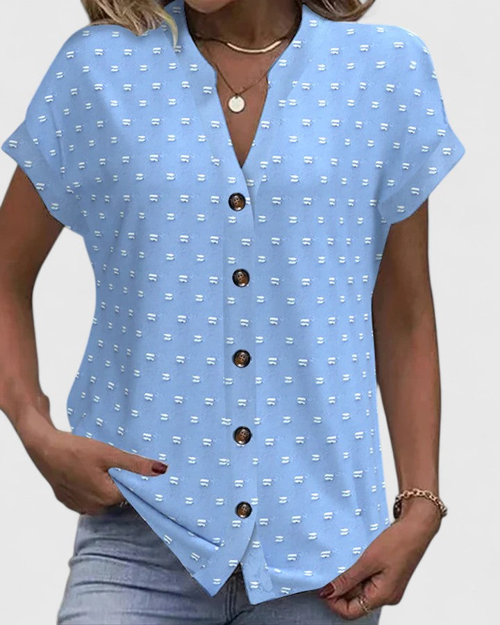 Céline | Bequeme Bluse mit V-Ausschnitt