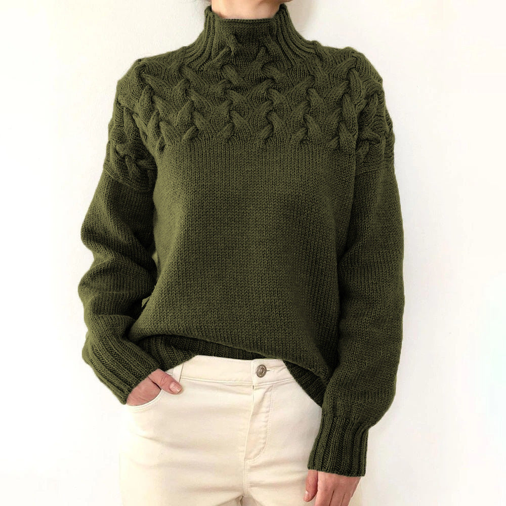 Leila | Warmer gestrickter Rollkragenpullover