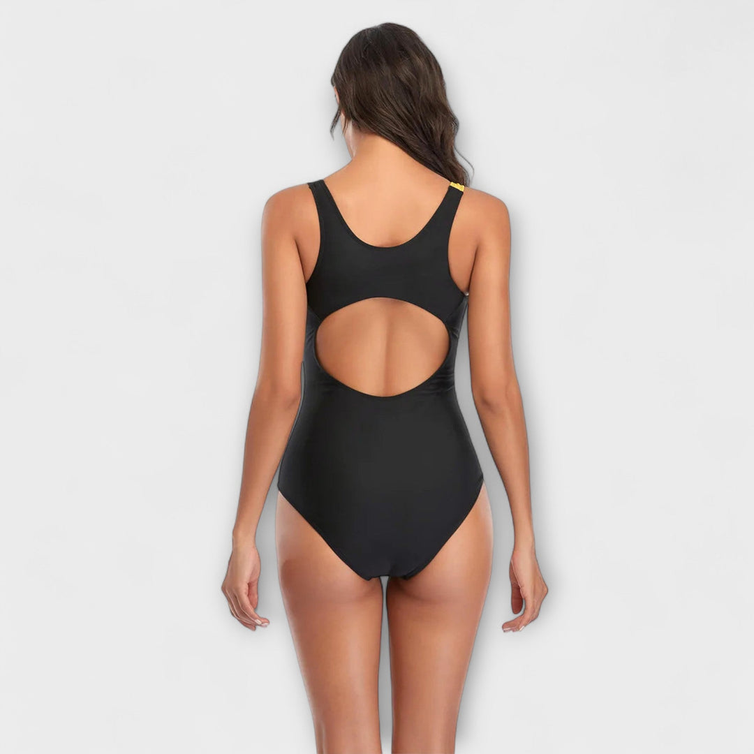 Bigna | Sportlicher einteiliger Badeanzug mit Cut-outs