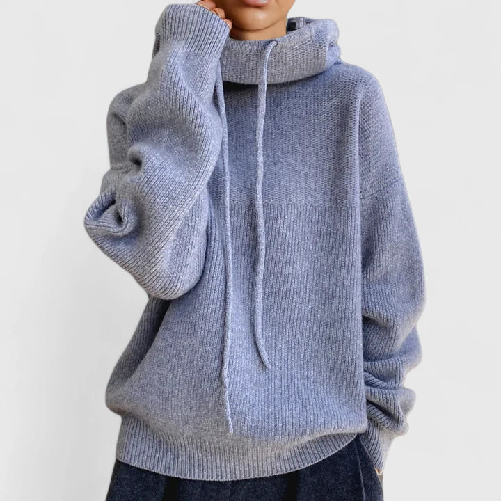 Jeanette | Bequemer Strick-Hoodie