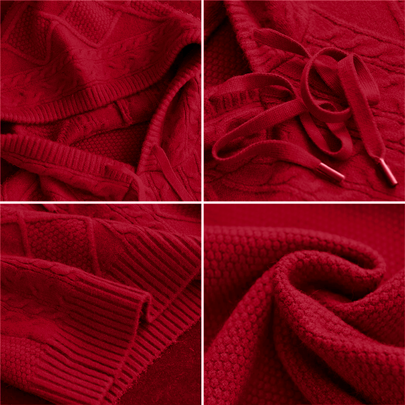 Marina | Kapuzenpullover mit Zopfmuster