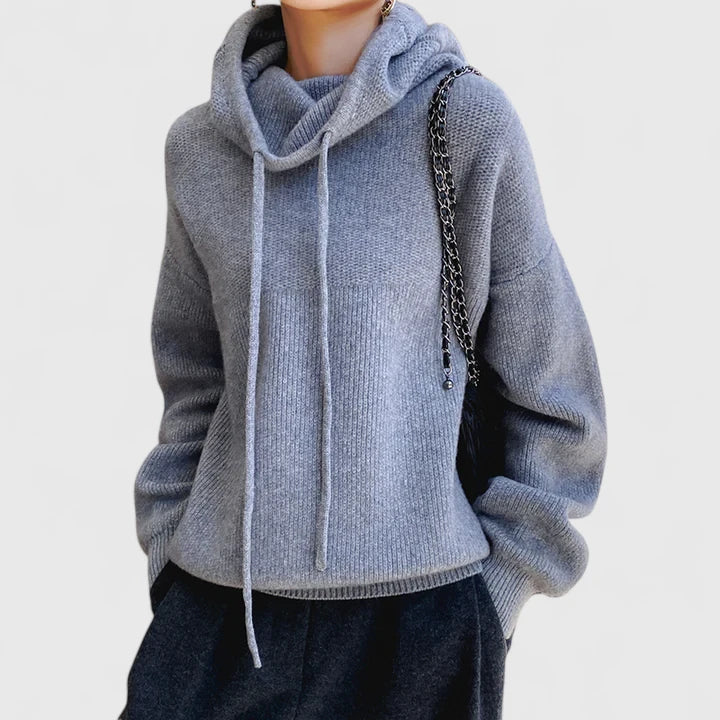 Jeanette | Bequemer Strick-Hoodie