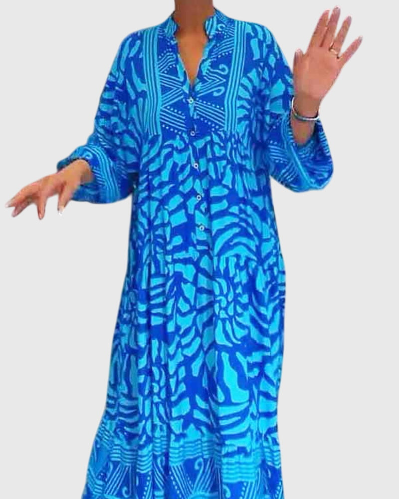 Wendelina | Maxikleid mit elegantem Print