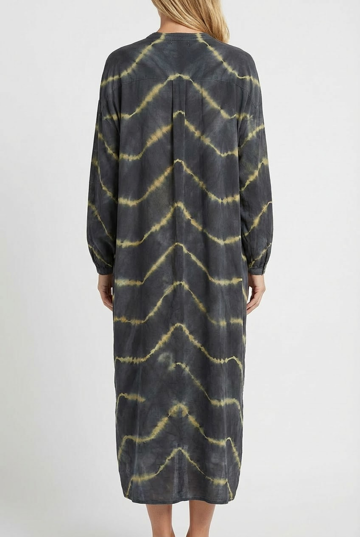 Severina | Elegantes gestreiftes Boho-Maxikleid