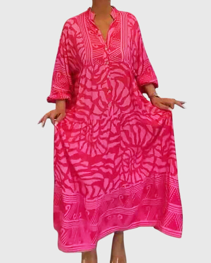 Wendelina | Maxikleid mit elegantem Print