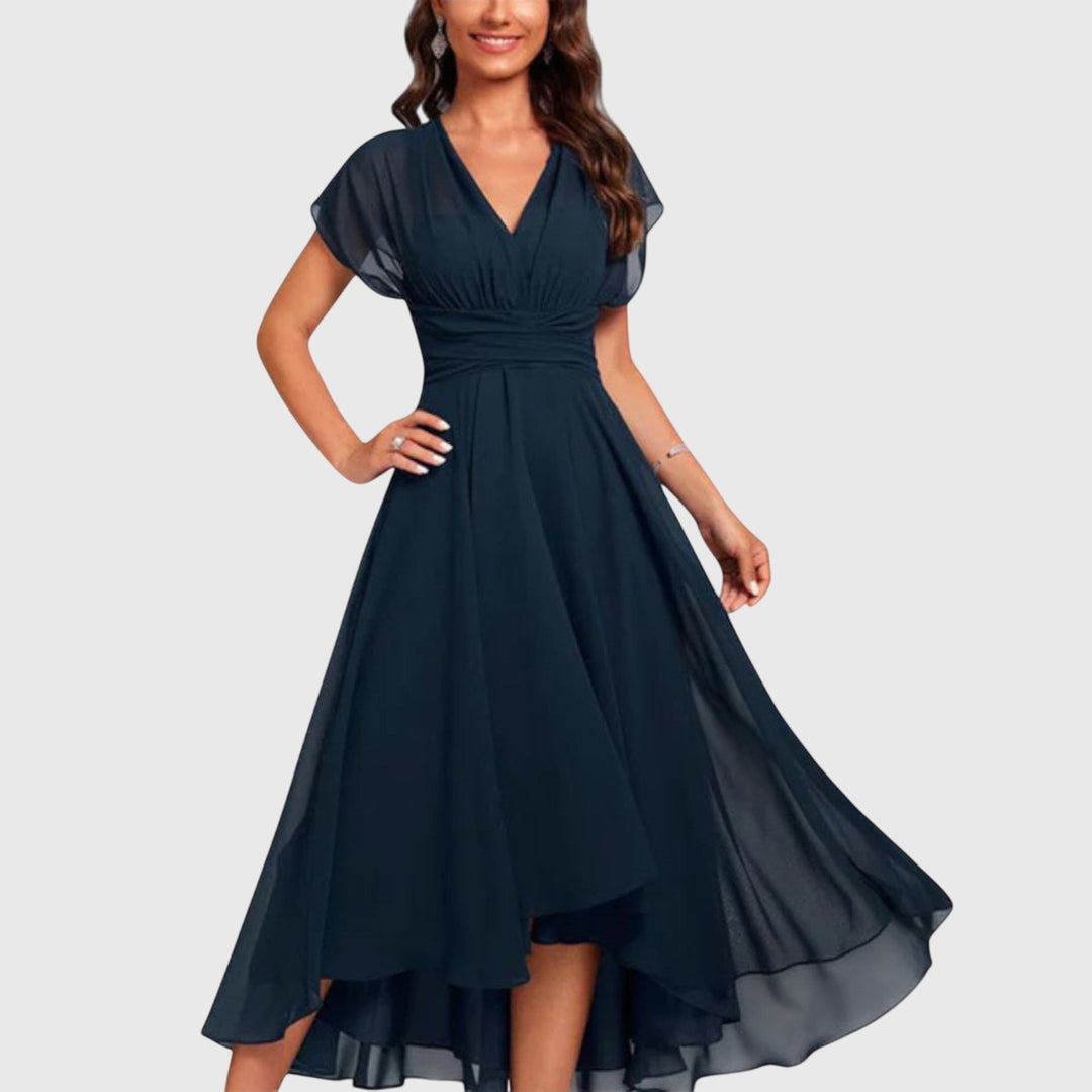 Perpetua | A-Linien-Kleid mit V-Ausschnitt