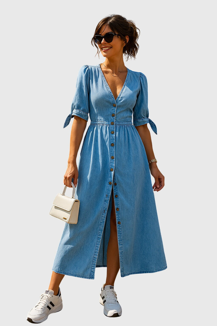 Beata | Elegantes Jeanskleid