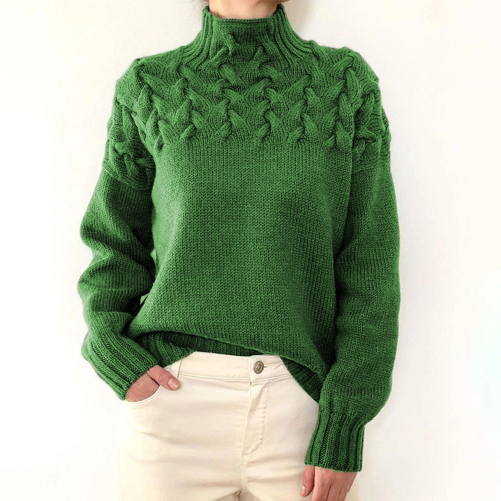 Leila | Warmer gestrickter Rollkragenpullover