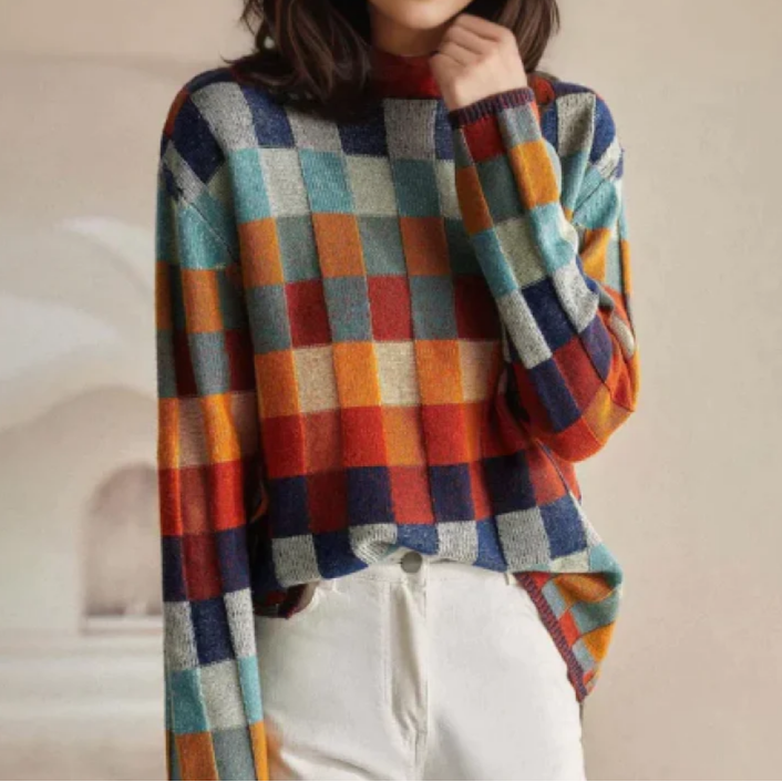 Katja | Bequemer Retro-Pullover