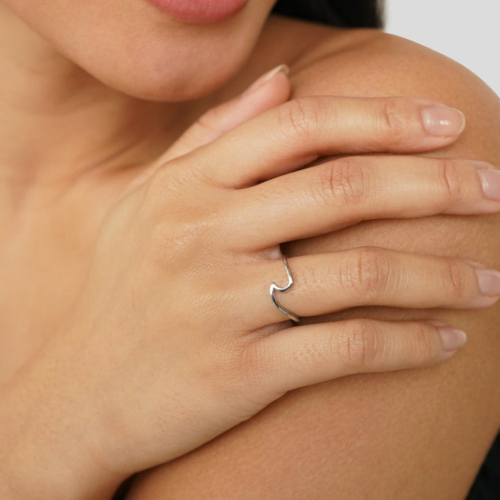 Theodora | Gewellter Ring aus Silber