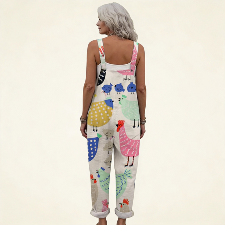 Isolde | Latzhose mit verspieltem Druck
