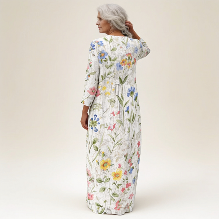 Sefa | Schmeichelndes bedrucktes Sommerkleid