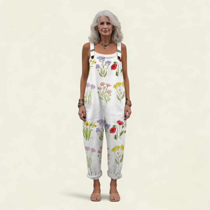 Albertina | Latzhose mit Wildblumen