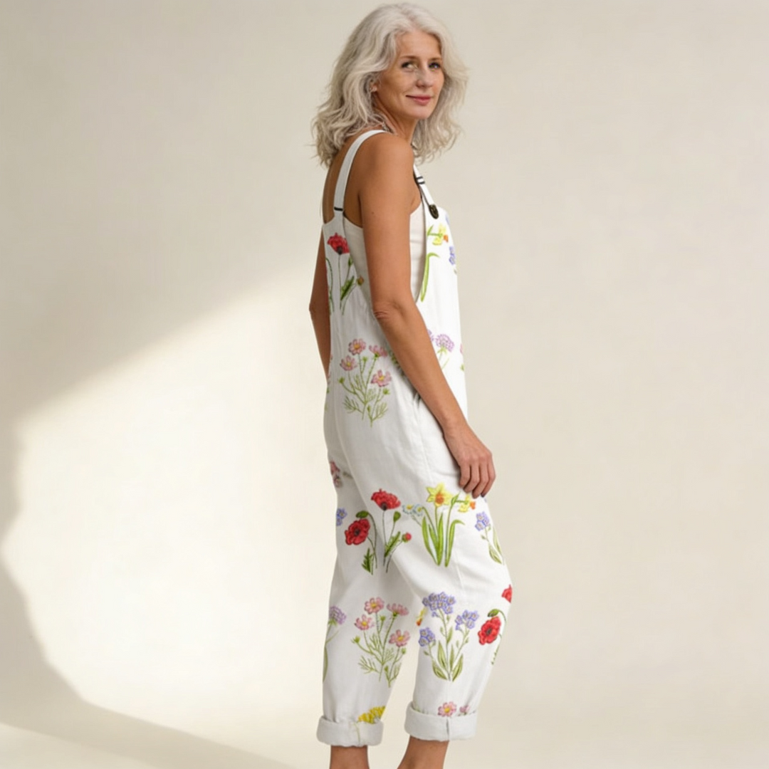 Albertina | Latzhose mit Wildblumen