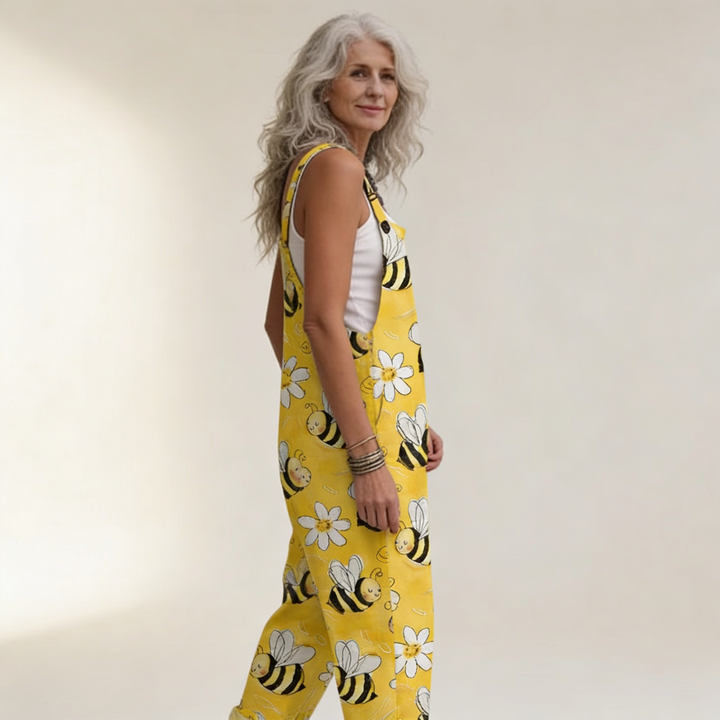 Paloma | Latzhose mit frühlingshaften Bienen