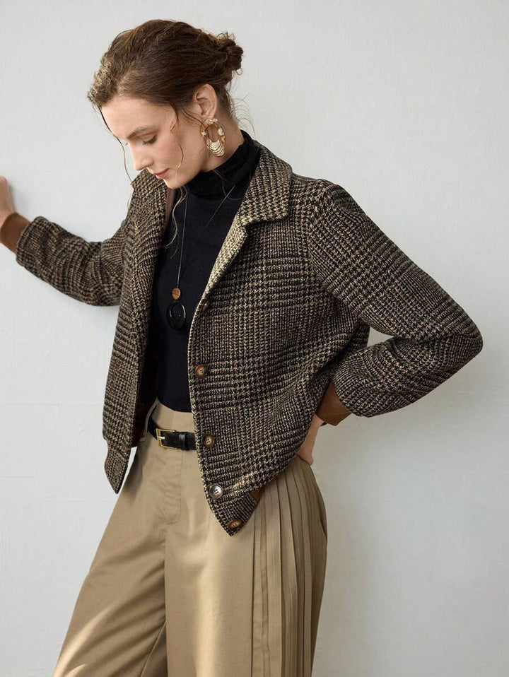 Lilian | Überkreuzte Tweed-Jacke