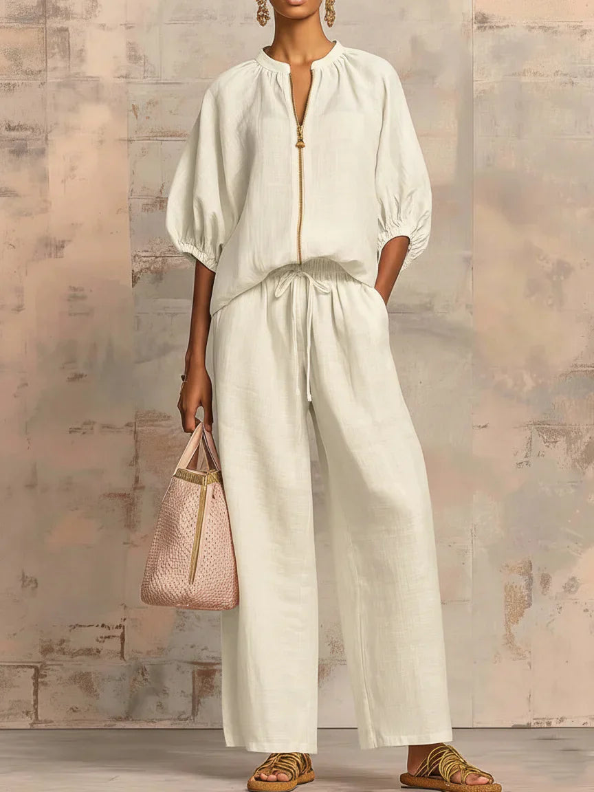 Henrietta | Zweiteiliges Set mit Hemd und weiter Hose