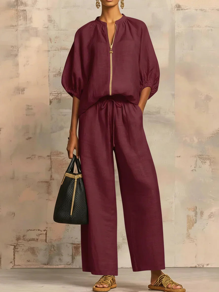 Henrietta | Zweiteiliges Set mit Hemd und weiter Hose