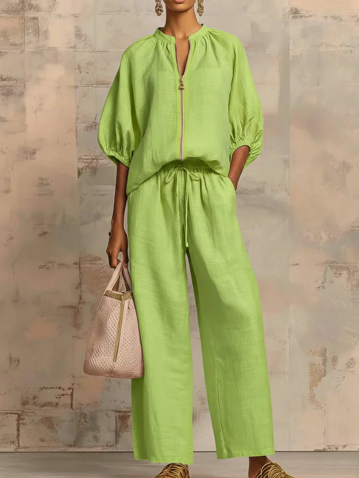 Henrietta | Zweiteiliges Set mit Hemd und weiter Hose