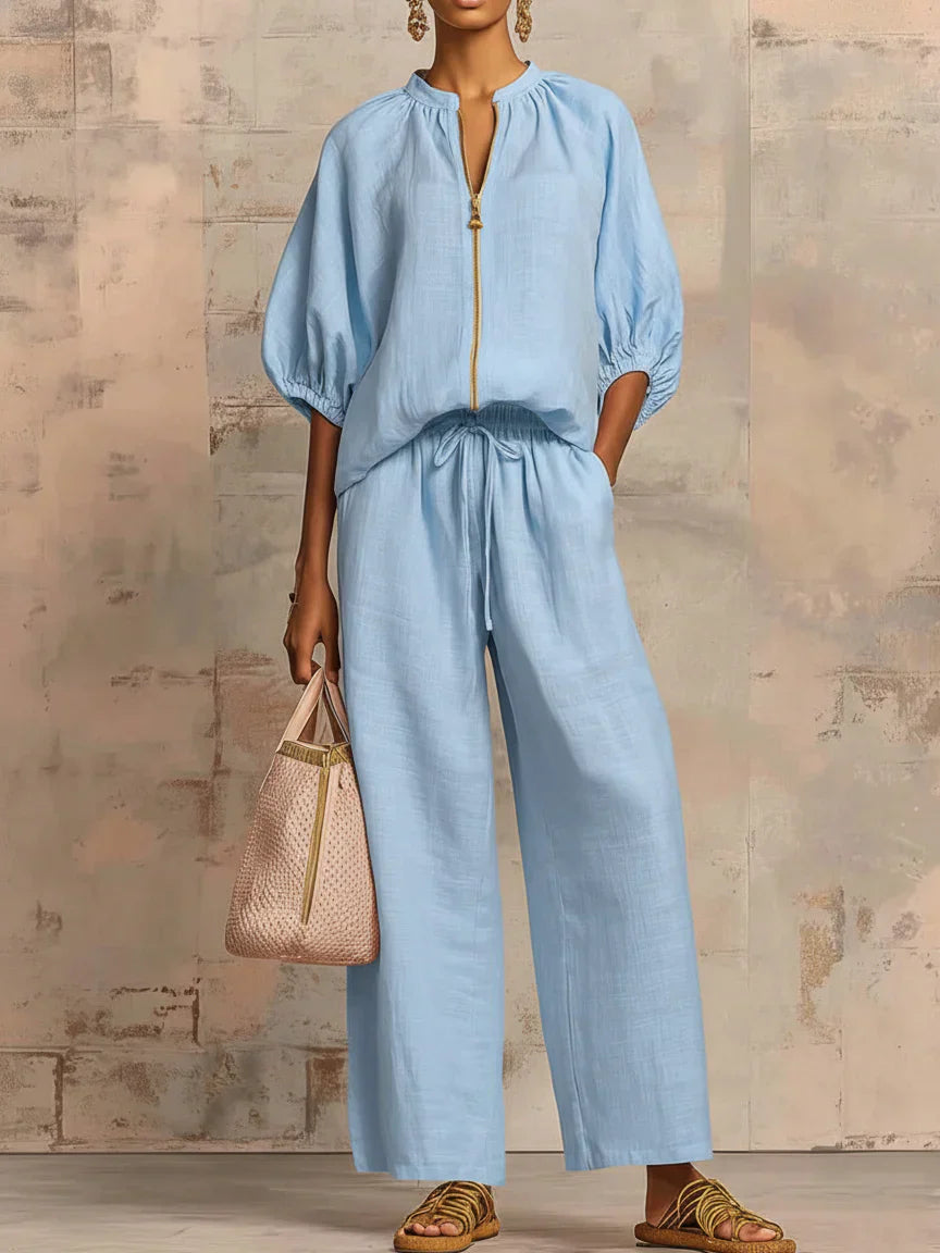 Henrietta | Zweiteiliges Set mit Hemd und weiter Hose