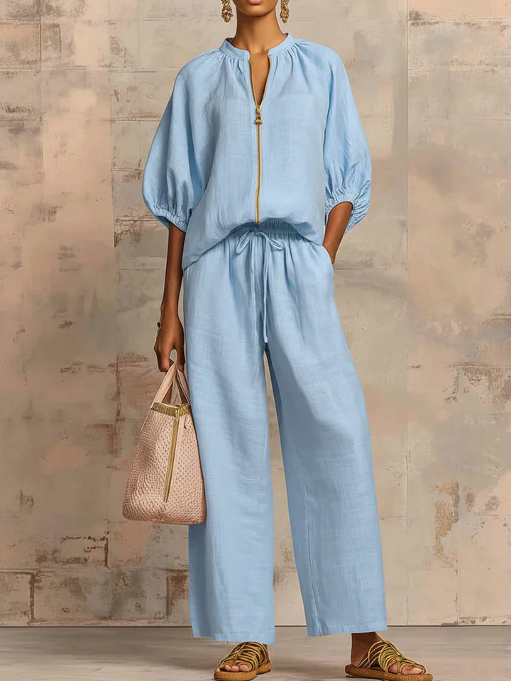Henrietta | Zweiteiliges Set mit Hemd und weiter Hose