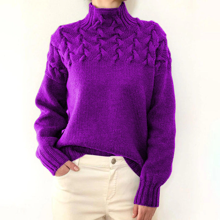 Leila | Warmer gestrickter Rollkragenpullover