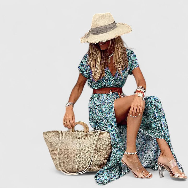Emerentia | Elegantes Boho-Maxikleid