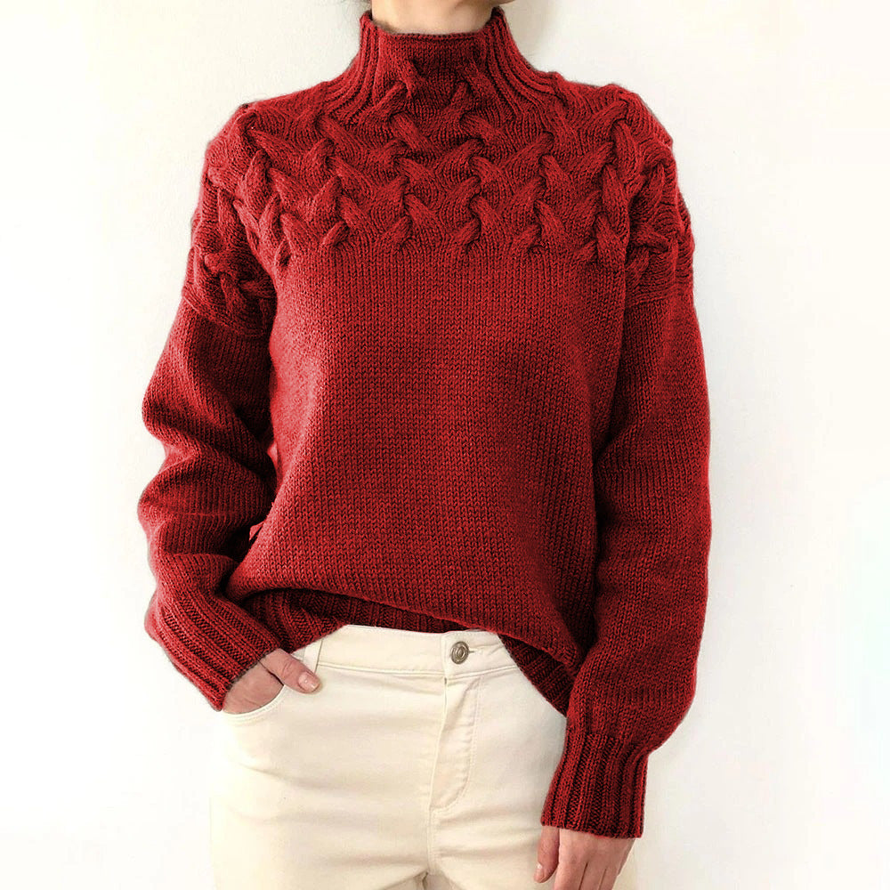 Leila | Warmer gestrickter Rollkragenpullover