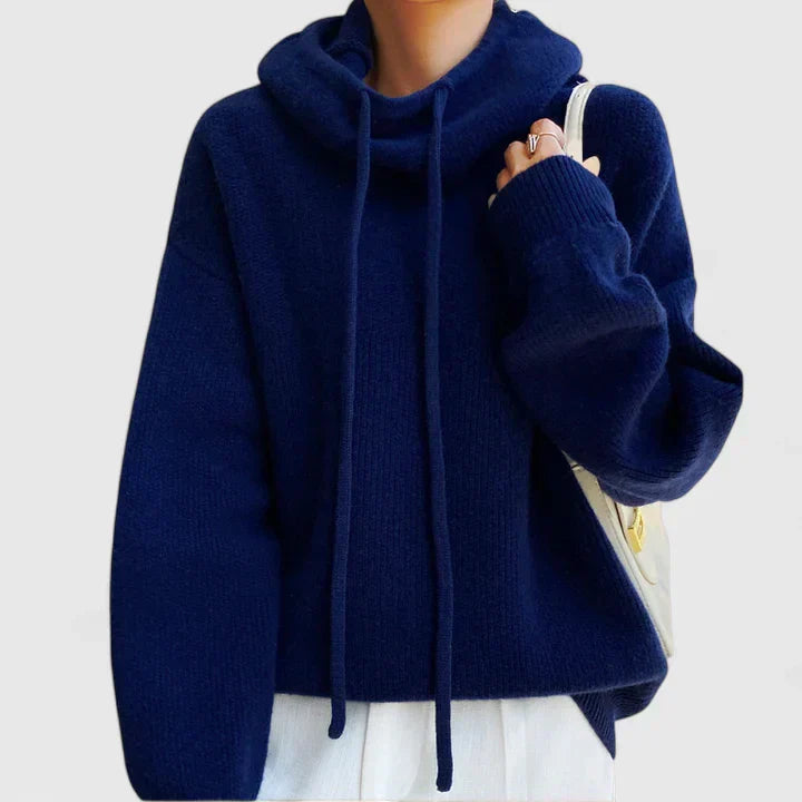 Jeanette | Bequemer Strick-Hoodie