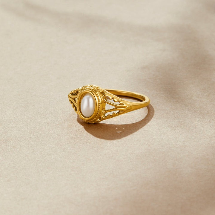 Caroline | Royaler Vintage-Ring mit Perle