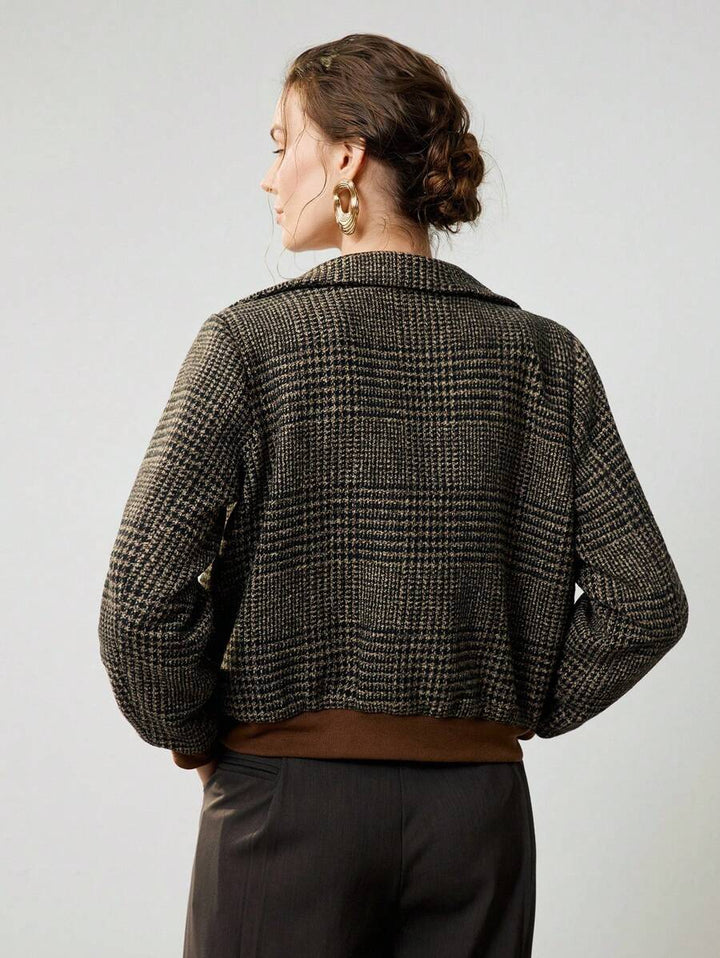 Lilian | Überkreuzte Tweed-Jacke