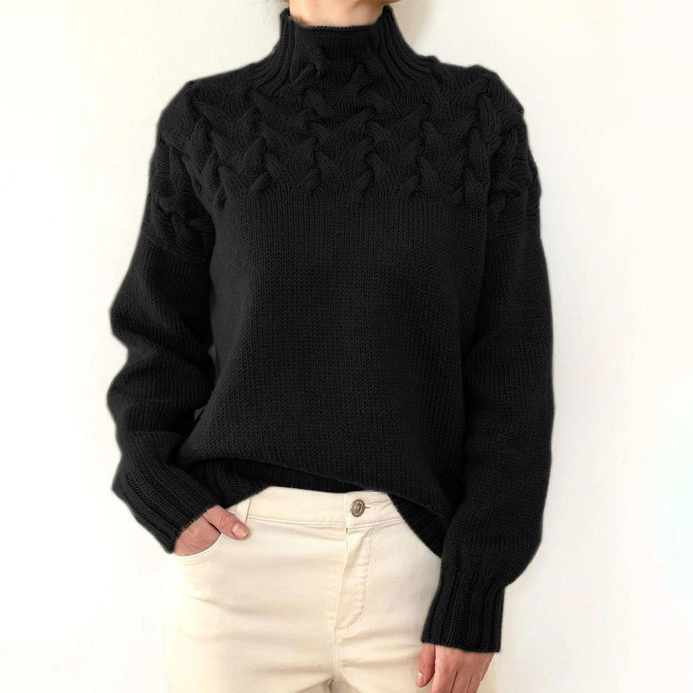 Leila | Warmer gestrickter Rollkragenpullover